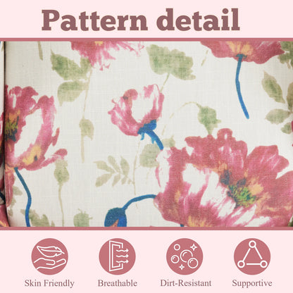 EROMMY Upholstered Accent Chair, Floral Print Fabric Armchair