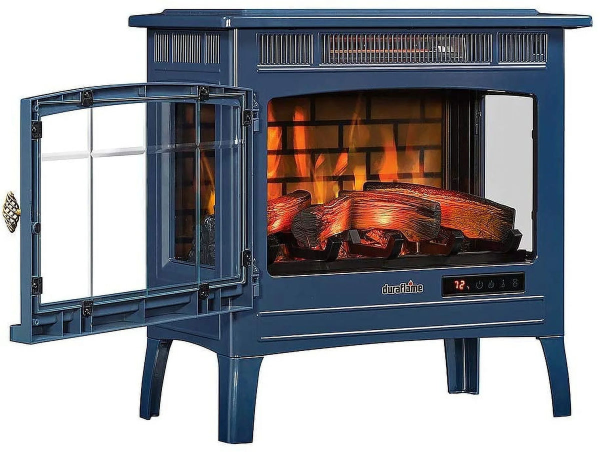 Duraflame 3D Black Infrared Electric Fireplace Stove with Remote Control - DFI-5010-01