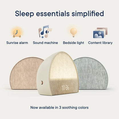 Hatch Restore 2 Sunrise Alarm Clock, Sound Machine, Smart Light (Putty) �?Your Bedside Sleep Guide, White Noise, Custom Sleep Routines, Dimmable Clock, Deep Sleep, Gentle Alarm, Wake Up Rested