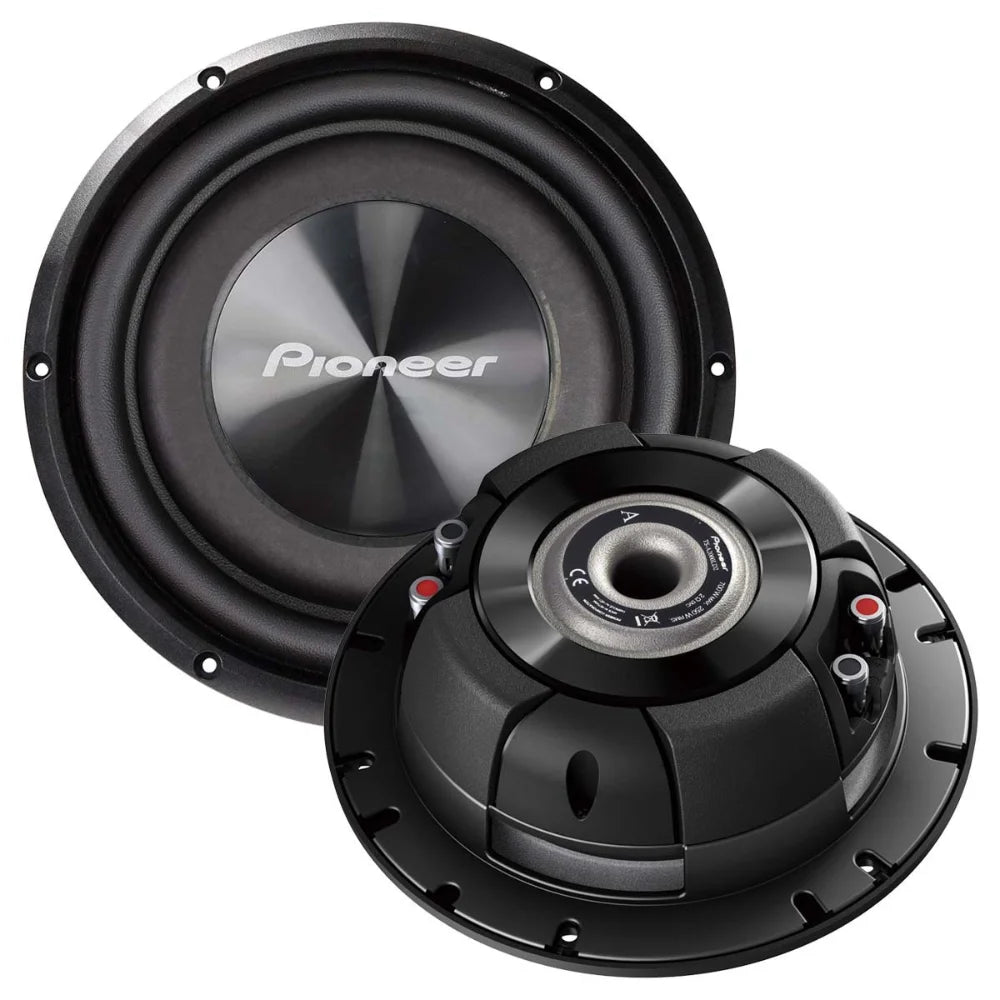 x2 Pioneer TS-A2000LD2 8" 250W RMS Power 2 Ohms DVC Shallow Mount Car Subwoofer