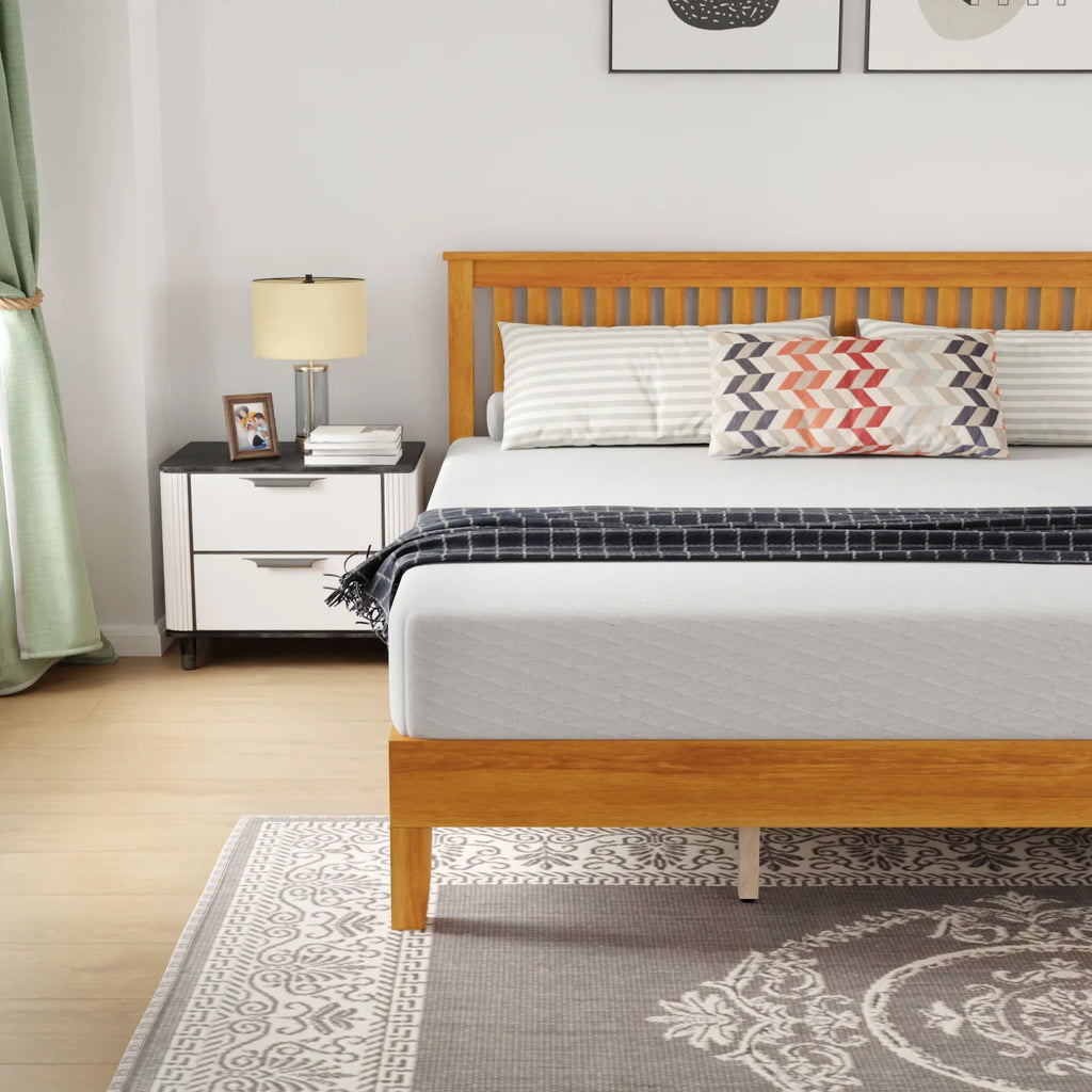 YRLLENSDAN Adult 37 Inches Bed Frames with Headboard, Twin