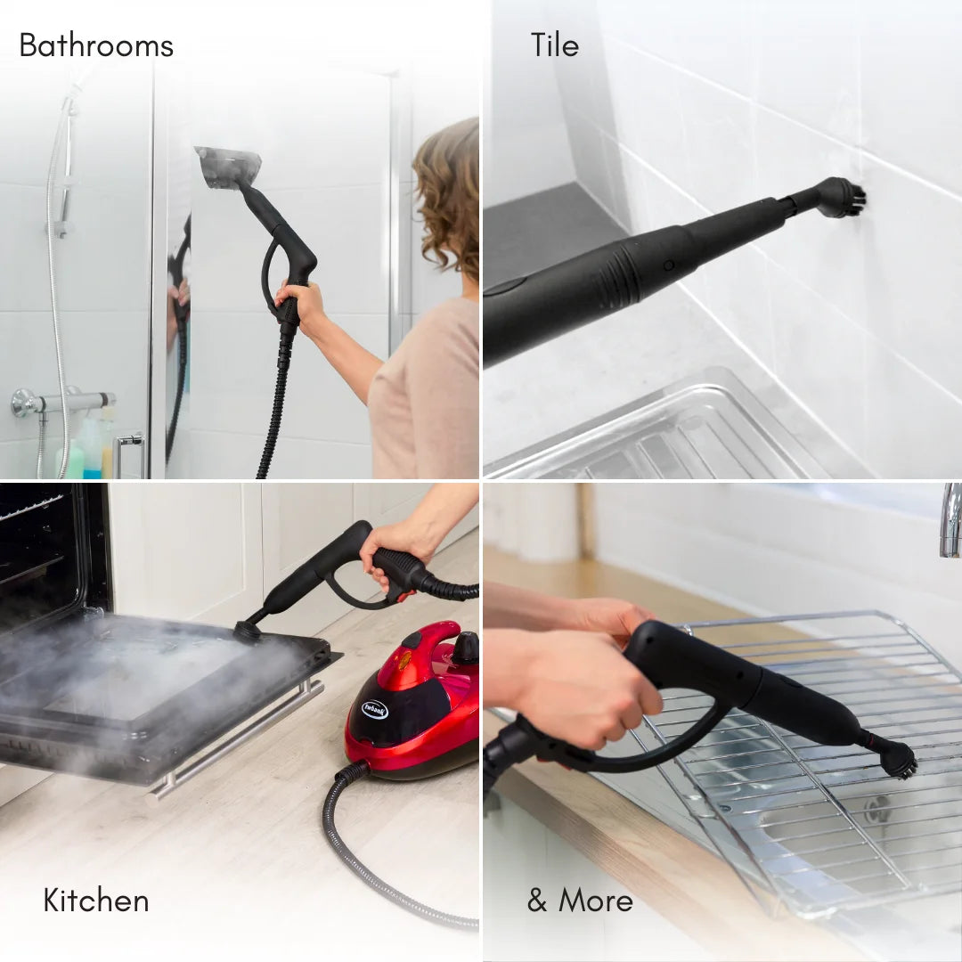 Ewbank Dynamo Multi-Tool Steam Cleaner, Multipurpose with Attachments, For Floors, Carpets, Bathrooms, Kitchens, Windows, and More, Chemical-Free Cleaning, Portable, 1500 W