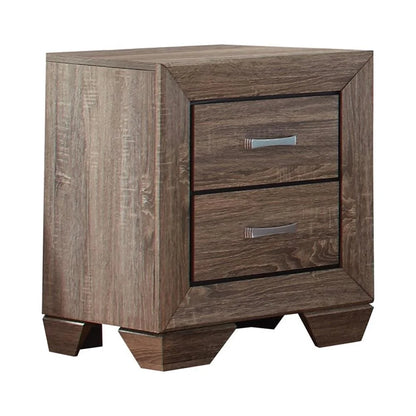 Bowery Hill Transitional 4-Piece Wood Queen Bedroom Set in Brown
