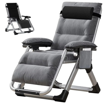 NAIZEA 2 Pack Zero Gravity Chair, Foldable Portable Lawn Recliner with Cushion, Headrest, Cup Holder, Black