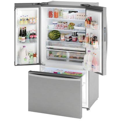 Kenmore 20.3 Cu. ft. Capacity Counter-Depth French Door Refrigerator and Freezer with Ice Maker, Stainless Steel