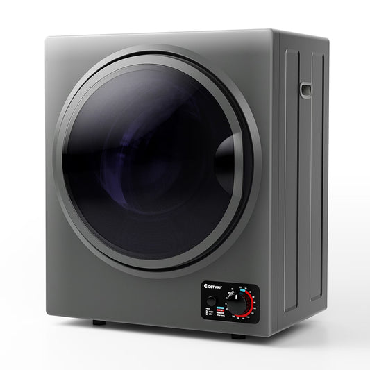 Costway Electric Tumble Compact Laundry Dryer Stainless Steel Wall Mounted 1.5 cu .ft.