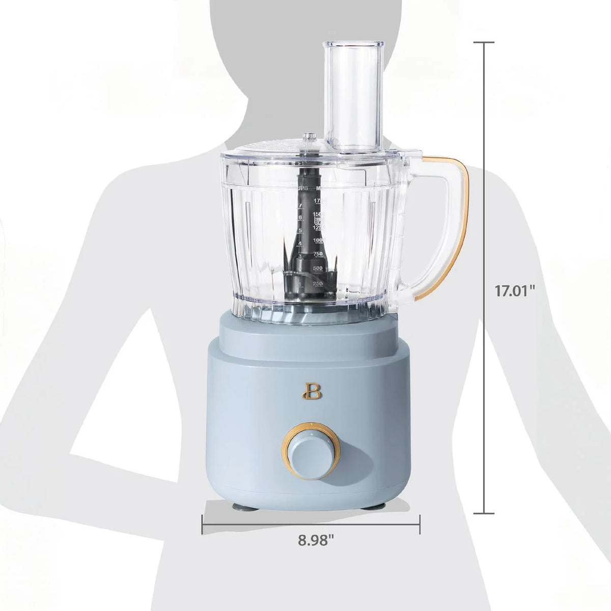 Beautiful 10-Cup Food Processor with Accessories, White Icing by Drew Barrymore