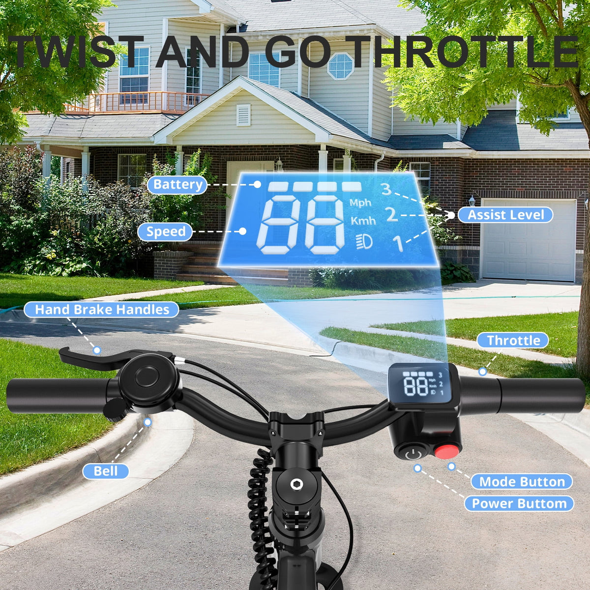 YunTopKids Electric Balance Bike for Kids, 150W Electric Bike for Kids with12 inch Pneumatic Tire, Adjustable Seat, Up to 5.6 Miles Electric Bike for Kids Ages 3-5,Black