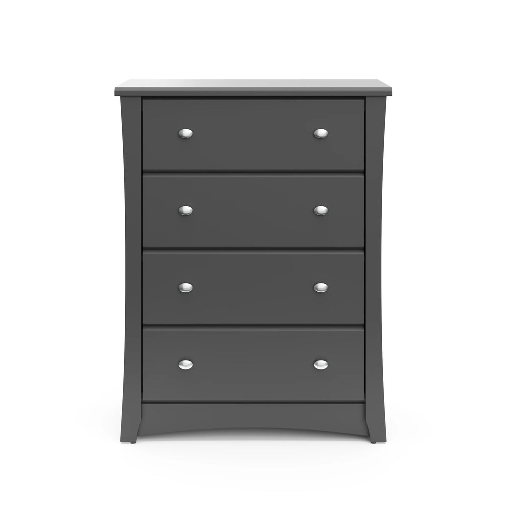 Storkcraft Crescent 4 Drawer Childrens Nursery Dresser, Espresso