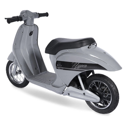 24V Hyper Toys Retro Electric Scooter, Easy Twist Throttle, Blue, Ages 13+, Including Teens, Tweens