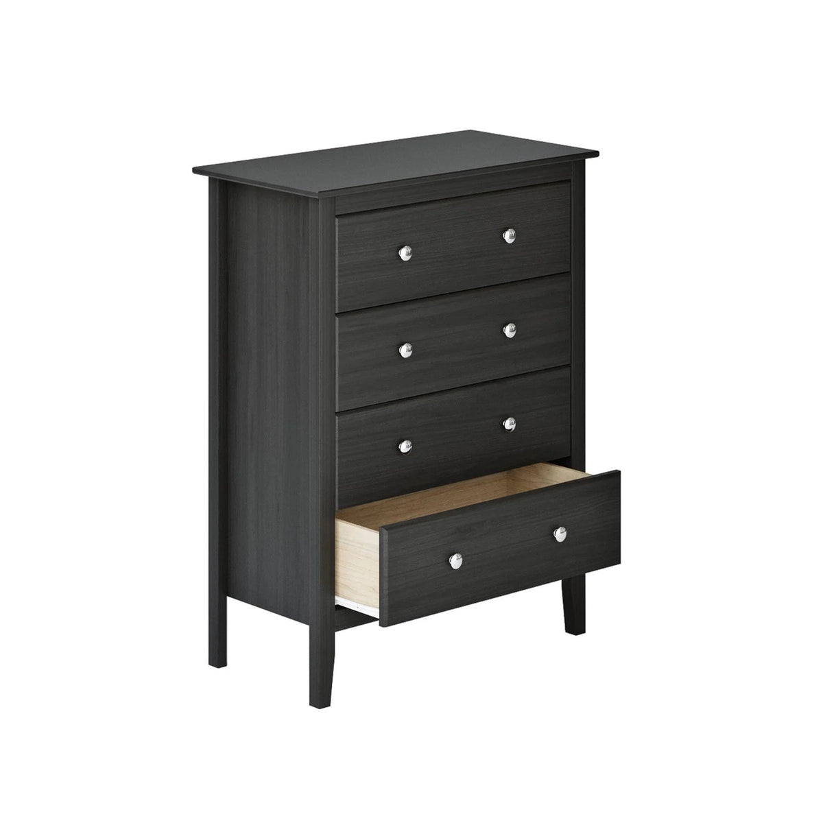 Adeptus Solid Wood Easy Pieces 4 Drawer Chest of Drawers - White