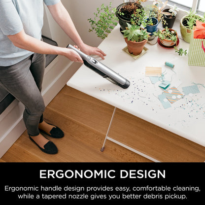 Shark Cordless Handheld Vacuum , Wandvac, for Pet Hair, Carpet & Car, Powerful suction, high speed brushless motor, ultralight weight, with easy emptying and charging dock, WV200, Graphite