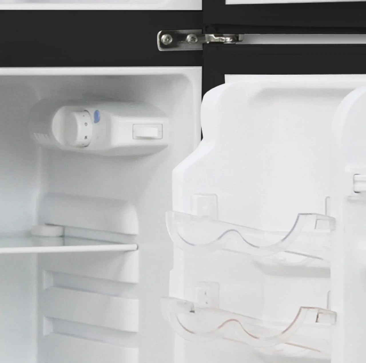 FRIGIDAIRE 4.7 Cu ft Two Door Mini Fridge with Freezer , VCM Stainless Steel