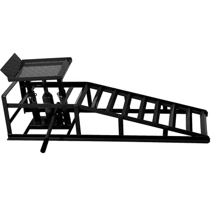 Riedhoff Hydraulic Car Ramps 2 Pack, 11000 LBS Max, Lift Height 9.48" to 16.21", Heavy Duty, Black
