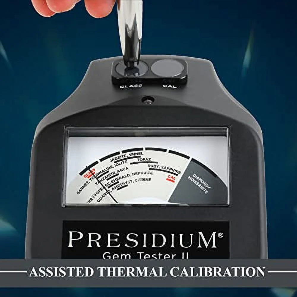 Presidium Instruments Gem Tester II with Assisted Thermal Calibration for Identifying Diamonds/Moissanites and Common Colored Gemstones