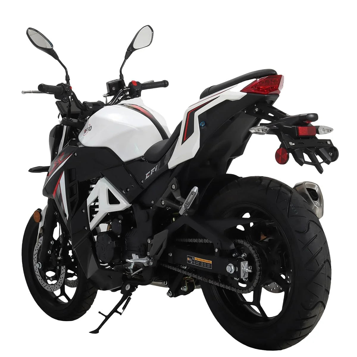 X-Pro Python 250 Electronic Fuel Injection Gas Motorcycle with Manual Transmission, Electric Start! 17" Wheels! Assembled In Crate!