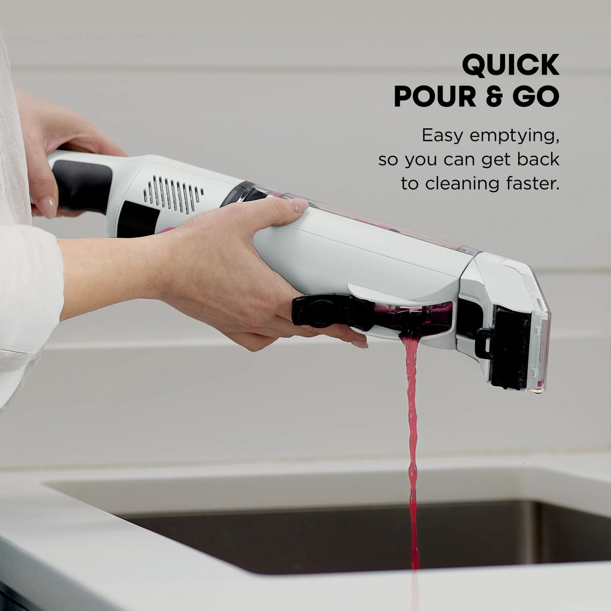 Shark StainForce Cordless Portable Spot, Stain, & Odor Remover System for Carpets, Area Rugs, Upholstery, Stairs, Cars, with Storage Caddy, and Full-Size Cleaning Solution, White, HX100