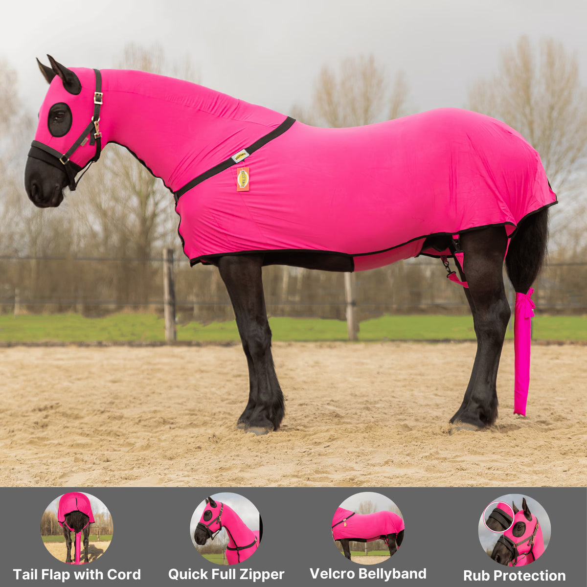 RESISTANCE Horse Full Body Slinky with Full Zipper Face - Lycra Material - available in 11 colors