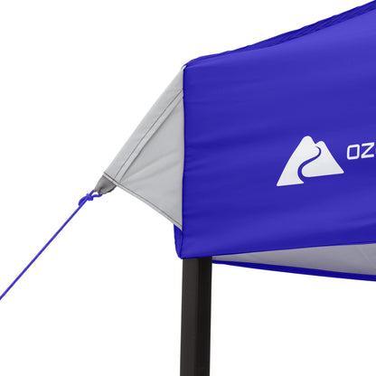 Ozark Trail 10x10 Instant Pop Up Canopy Tent with Simple Push Setup �?Straight Leg Pop-Up Tent for Tailgating, Camping & Events, White
