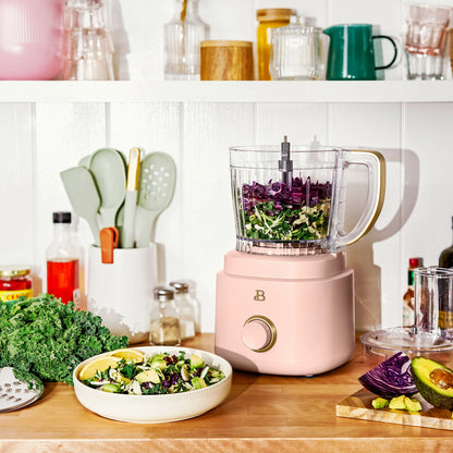 Beautiful 10-Cup Food Processor with Accessories, White Icing by Drew Barrymore