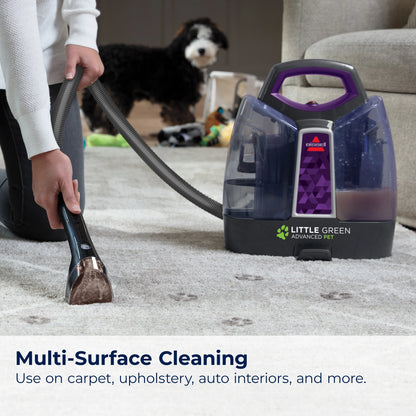 BISSELL Littlle Green ProHeat Advanced Pet Portable Deep Cleaning, for Carpet, Upholstery, and Auto, tough stain removal, Heatwave Technology, Lightweight, 2513W