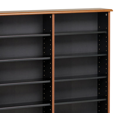 Prepac 51" Triple CD DVD Wall Media Storage Rack in Black