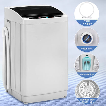 Ktaxon 17.8lbs Portable Fully Automatic Washing Machine W/ Drain Pump