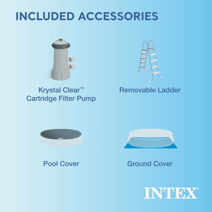 INTEX Easy Set 15ft x 48in Inflatable Pool Set - Filter Pump & Accessories