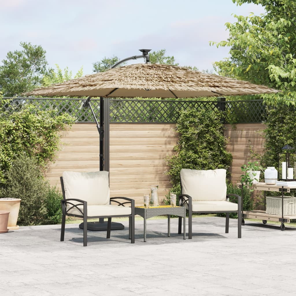 vidaXL Garden Parasol with Steel Pole Umbrella Sunshade Outdoor Patio Beach