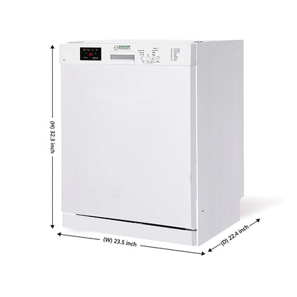 Equator 24 in Dishwasher 14 place + 3/4 HP Garbage Disposer QUIET 51dB 110V