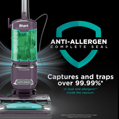 Shark Detect�?Lift-Away® ADV Corded Upright Vacuum with PowerFins Detect�? Self-Cleaning Brushroll, and Odor Neutralizer Technology, LA490