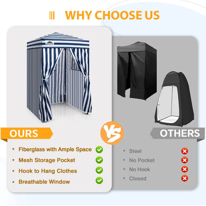 EAGLE PEAK Flex Ultra Compact 4 ft x 4 ft Pop-up Changing Room Canopy, Portable Privacy Cabana
