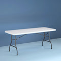 Cosco 8 Foot Centerfold Folding Table, White