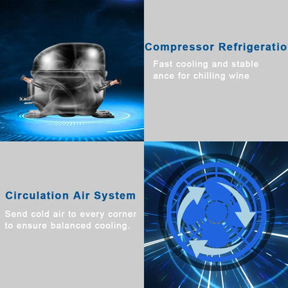 Ktaxon 18 Bottle Compressor Wine Cooler Freestanding Wine Fridge, Fast Cooling, Low Noise