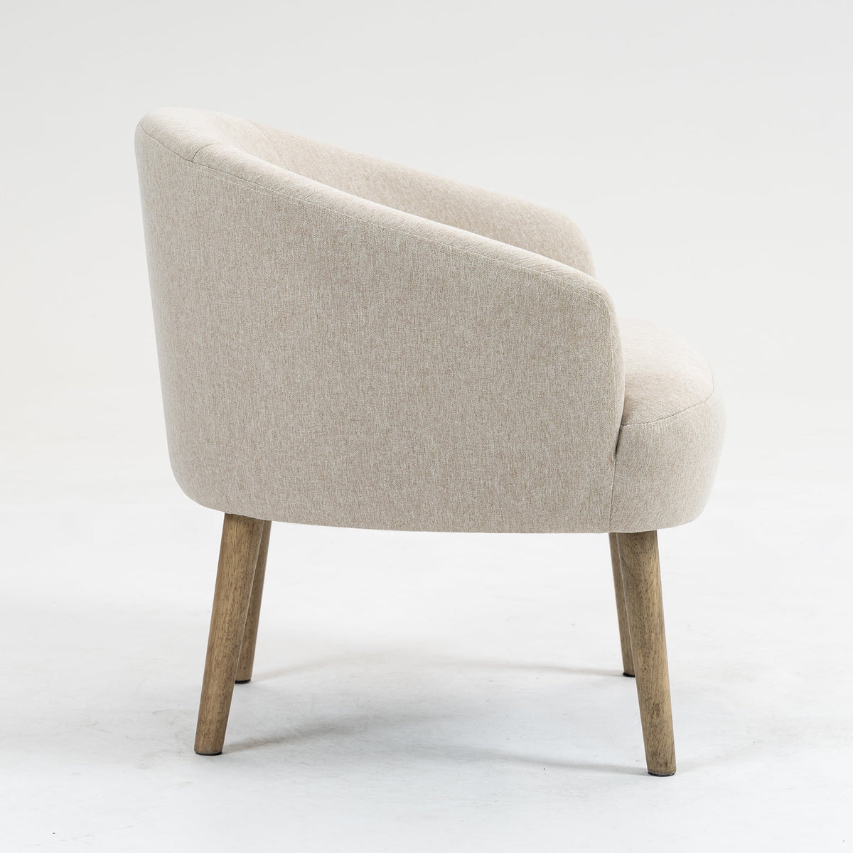 Mainstays Curved Textured Accent Chair, Beige