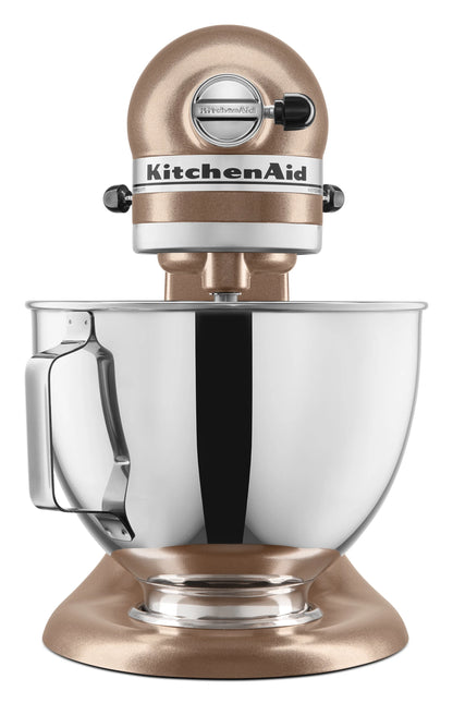 KitchenAid Deluxe Series 4.5 Quart Tilt-Head Stand Mixer with Stainless Bowl, Contour Silver, KSM97CU