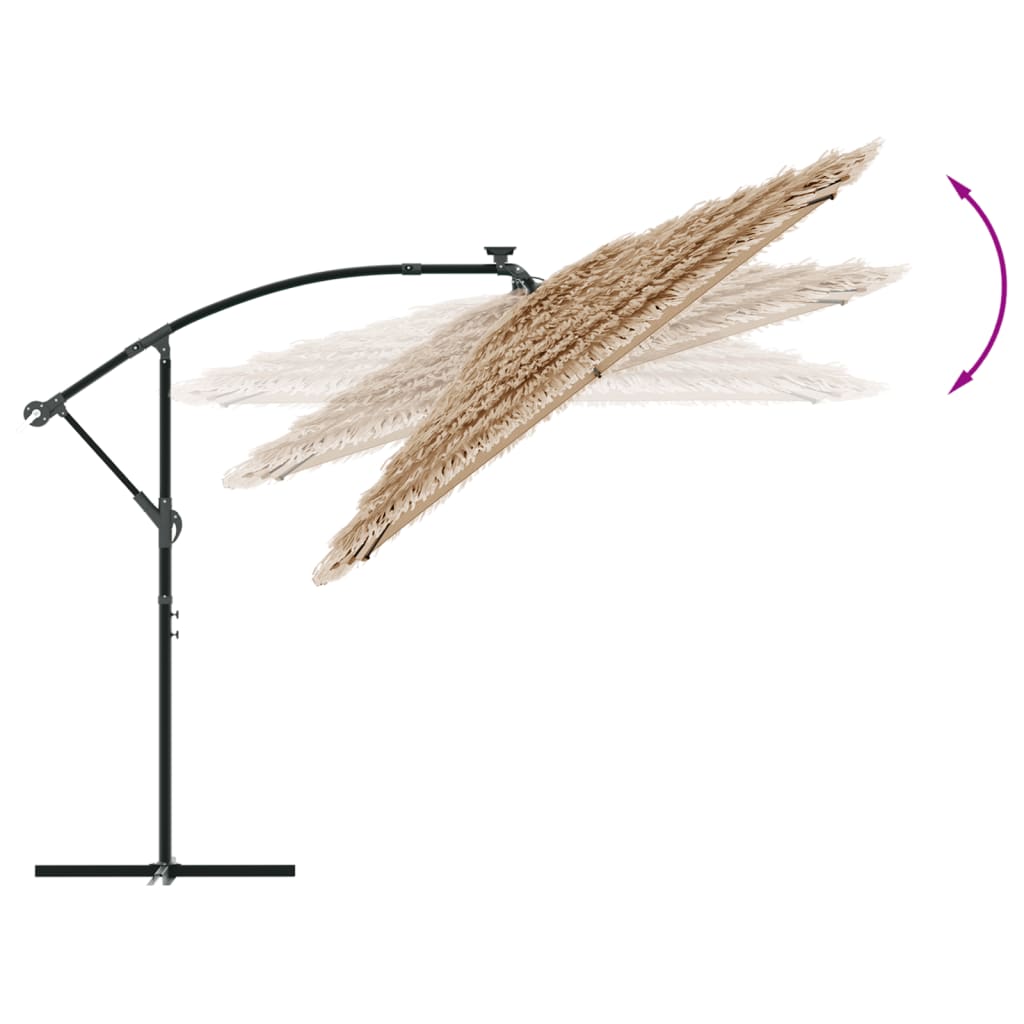 vidaXL Garden Parasol with Steel Pole Umbrella Sunshade Outdoor Patio Beach
