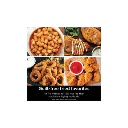 Ninja DoubleStack XL 2-Basket Air Fryer, DoubleStack Technology Cooks 4 Foods at Once, Space Saving Design, 10 QT, 4-in-1, Smart Finish & Match Cook, SL400