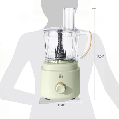 Beautiful 10-Cup Food Processor with Accessories, White Icing by Drew Barrymore
