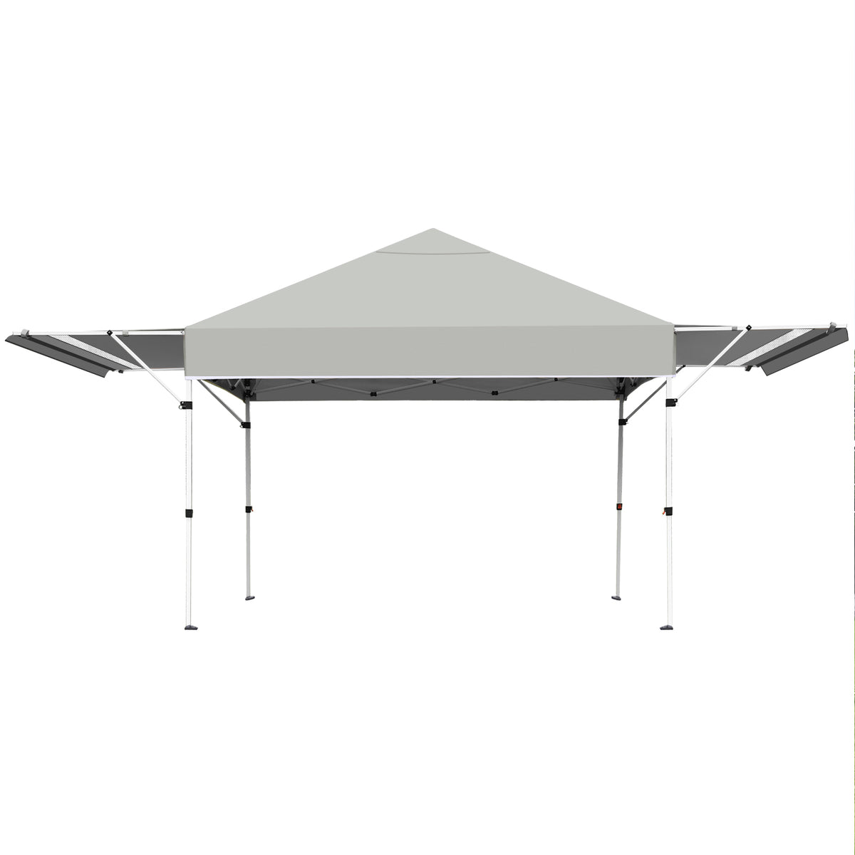Patiojoy 10x17ft Pop up Canopy  3 Height Adjustment Folding Tent with Roller Bag White