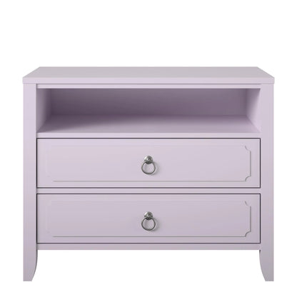 Her Majesty 2 Drawer Nightstand, Mustard Yellow