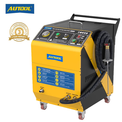 AUTOOL Automotive Dry Ice Cleaning Machine Car Engine Throttle Carbon Deposit Cleaner Exhaust Pipe Pressure Washer 110V/220V Dry Ice Blasting Clean Machine for All Cars, HTS705