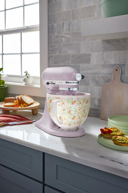 KitchenAid Artisan Series 5-Quart Tilt-Head Stand Mixer, Wildflower, KSM156CXWF