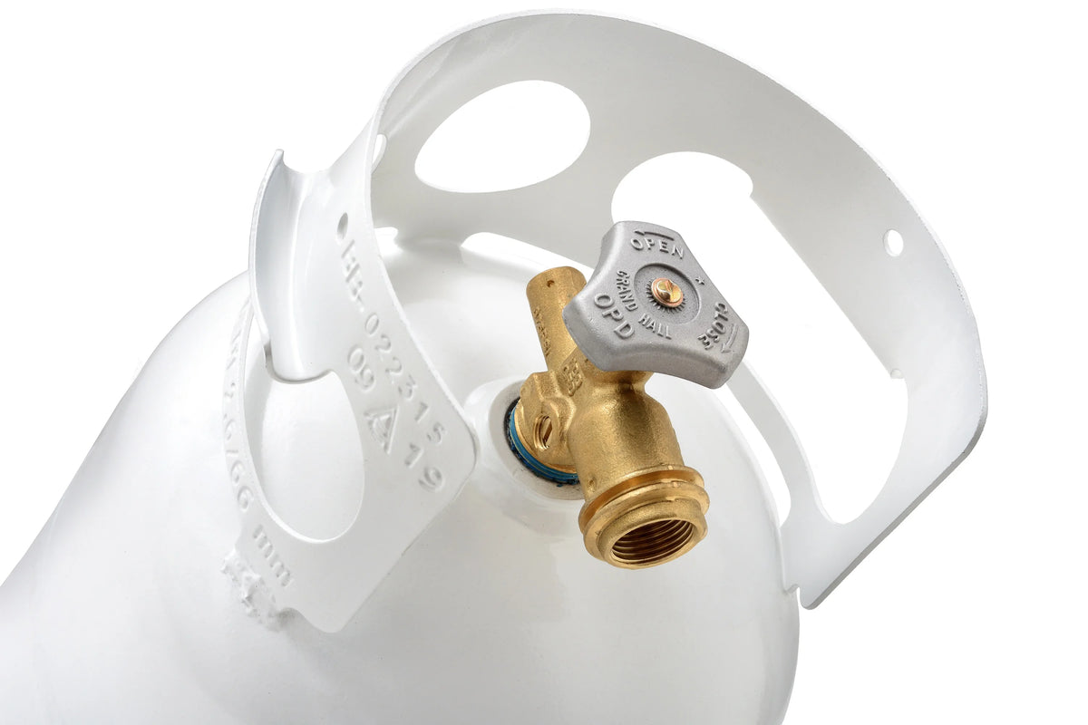 Flame King 5-lb Empty Propane Tank LP Cylinder with OPD Valve, YSN5LB