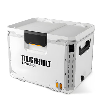 ToughBuilt StackTech Compact Cooler, Stackable 16 Quart Hard Shell Ice Chest, White
