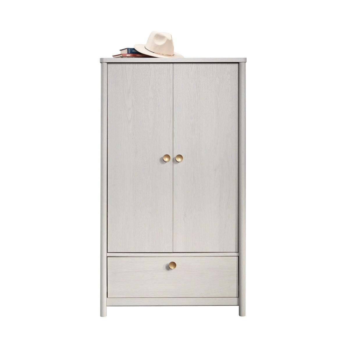 Sauder Dover Edge Armoire, Glacier Oak Finish