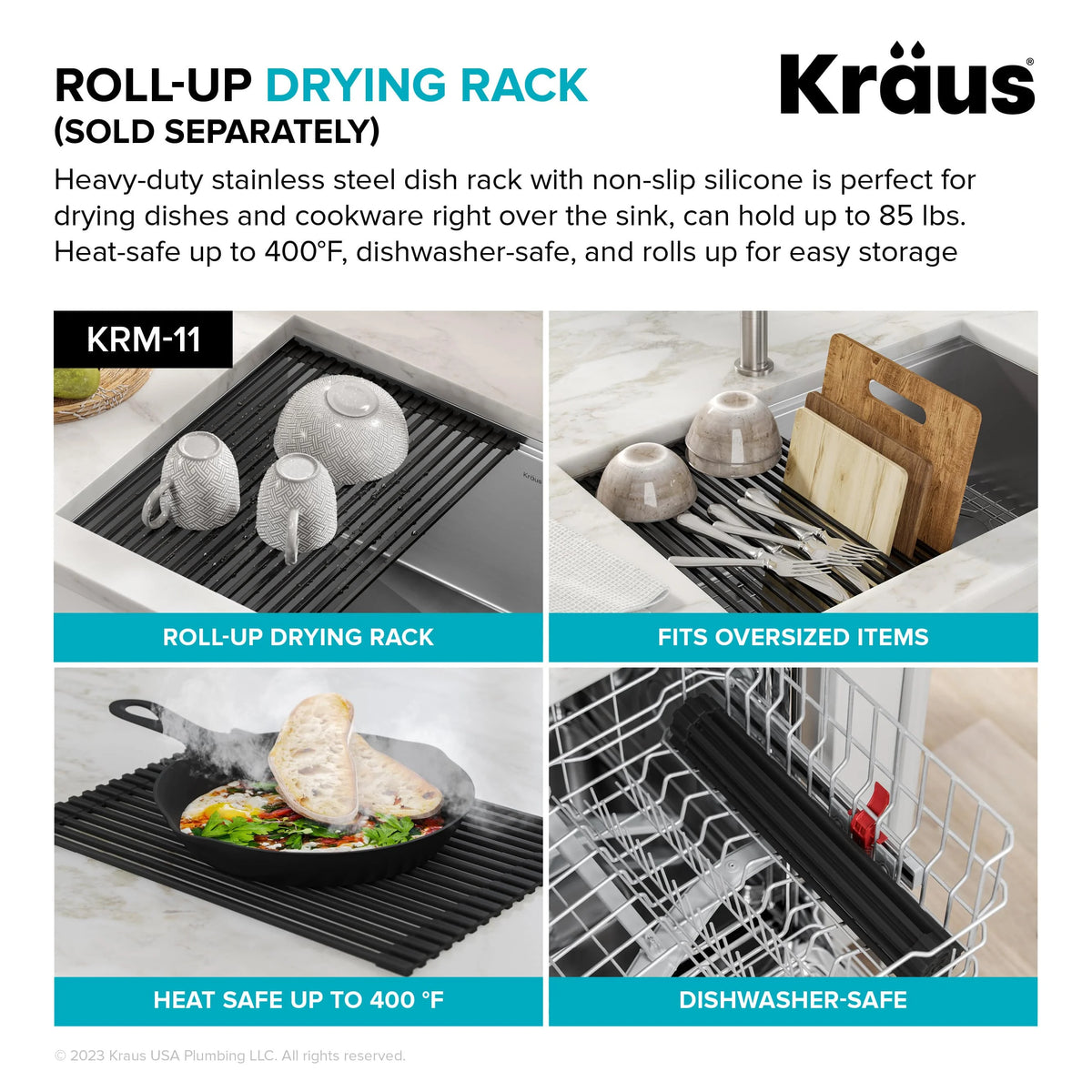 KRAUS Bellucci 18 Granite Composite Workstation Drop-In Top Mount Single Bowl Kitchen Bar Sink in White with Accessories