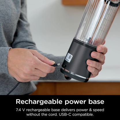 Ninja Blast Portable Blender, Cordless, 18oz. Vessel, Personal Blender for Shakes & Smoothies, BPA Free, Leakproof Lid & Sip Spout, USB-C Rechargeable, Dishwasher Safe Parts, Metallic Purple,