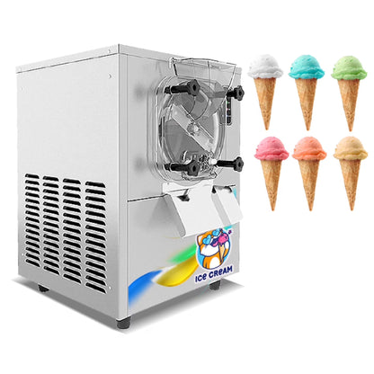 Kolice Commercial Countertop Gelato Italian Water Ice Hard Ice Cream Machine - Cylinder:4.5L
