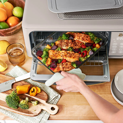 Beautiful Infrared Air Fryer Toaster Oven, 9-Slice, 1800 W, White Icing by Drew Barrymore